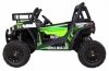 Buggy UTV Terenówka dla dzieci Zielony + Pilot + Bagażnik + Wolny Start + EVA + MP3 LED